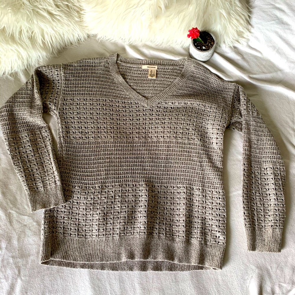 DKNY Crochet Knit Sweater